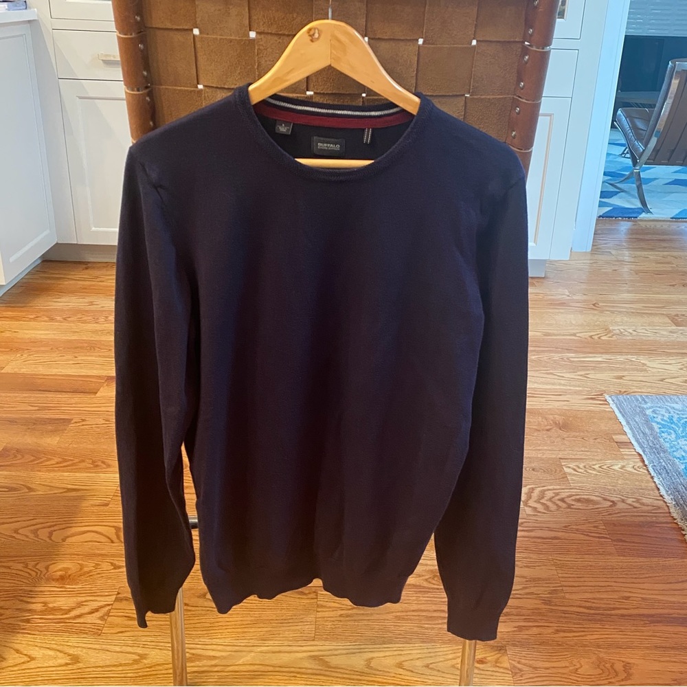 Buffalo David Bitton Crewneck Navy Sweater